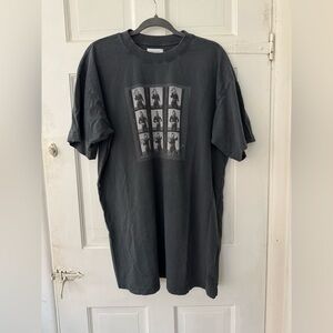 Anine Bing x TO BB Graphic T-Shirt Dress - Charcoal